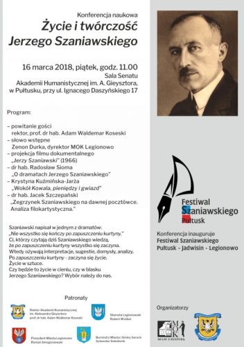plakat zapraszający na I część Festiwalu w Pułtusku