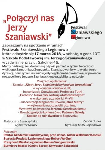 plakat zapraszający na II część Festiwalu w Jadwisinie
