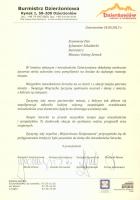 gratulacje od władz Miasta Dzierżoniów