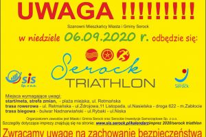 Informacje dot. zawodów triathlonowych w Serocku