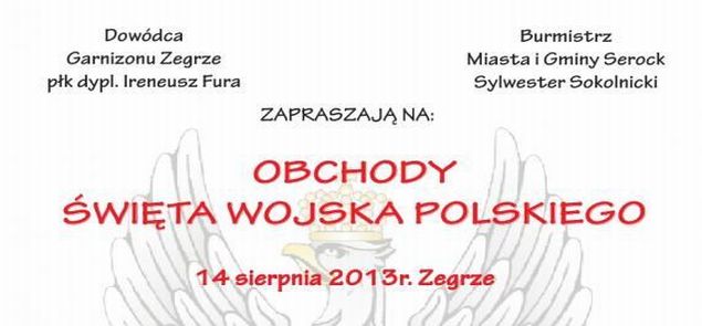 Obchody Święta Wojska Polskiego w Zegrzu - zapraszamy